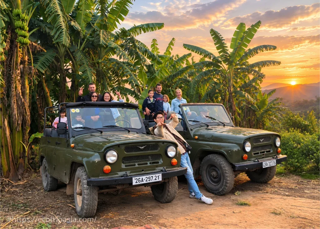 Hanói en jeep medio día con comida local