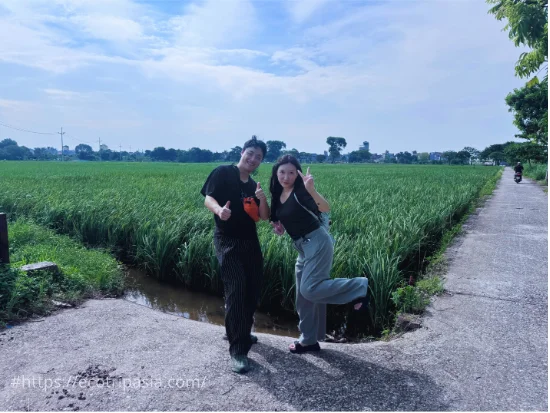 Countryside2 — co loa citadel tour with female riders by Eco Trip Asia