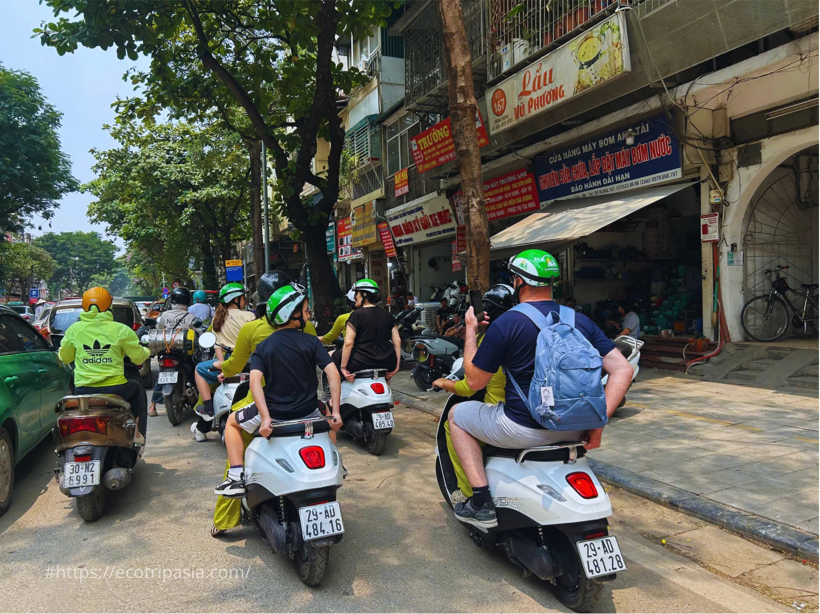 Female Riders Option — hanoi street food tour with female riders by Eco Trip Asia