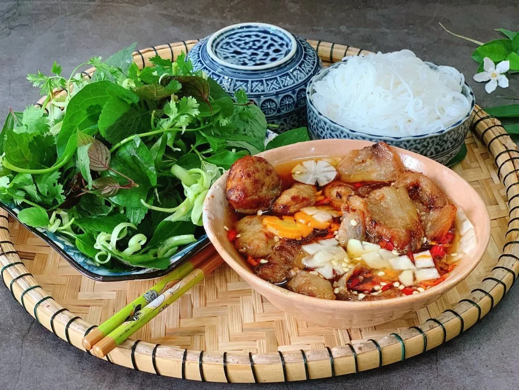 Hanoi Authentic Charcoal Grilled Bun Cha Lunch