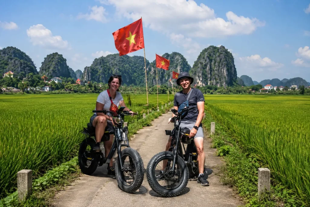 Hanoi Ebike Countryside Local Farmer Interaction