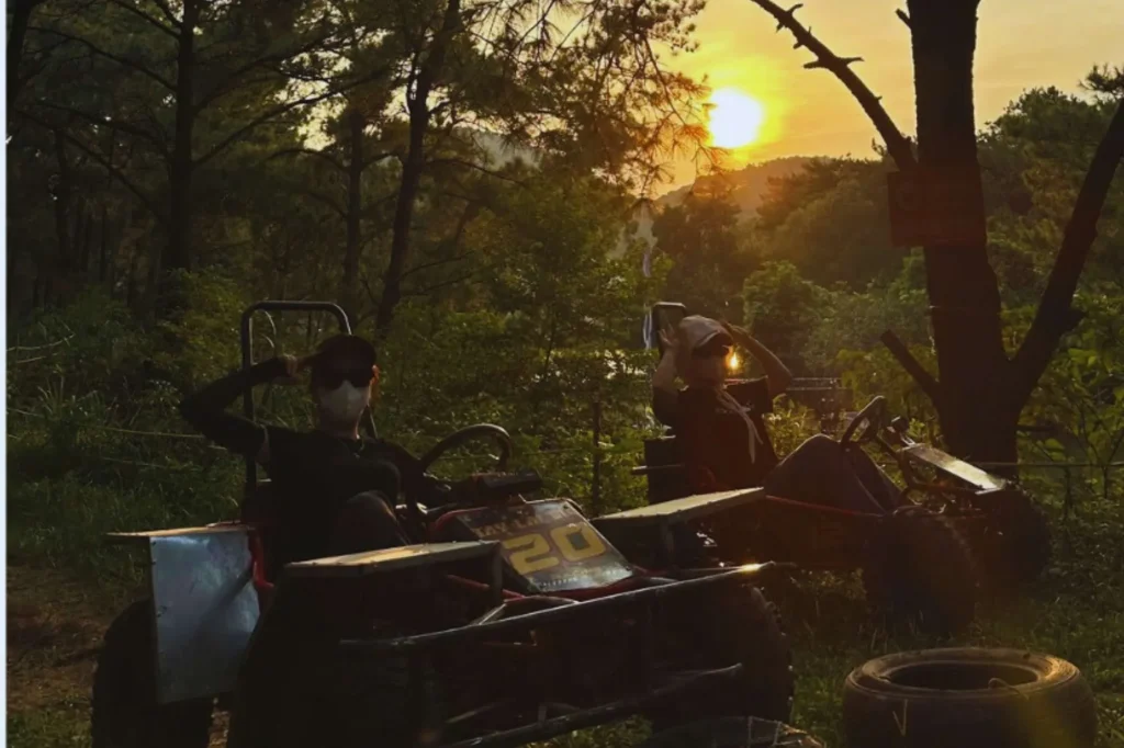 Hanoi Off Road Buggy Driving Along Forest Trails