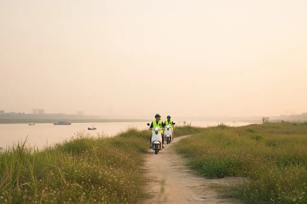 Hanoi Red River Countryside Scenic Scooter Route