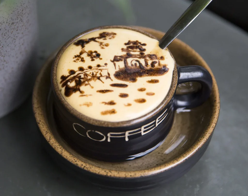 Hanoi Traditional Egg Coffee Recipe Brewing Cup