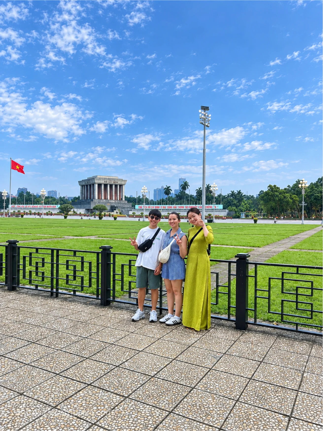 Ho Chi Minh Mausoleum Exterior — hanoi female riders tour by Eco Trip Asia