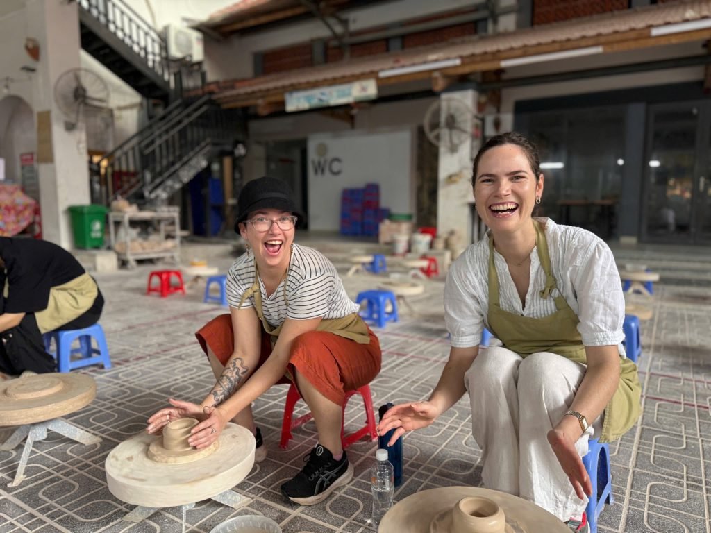 Bat Trang Ceramic Village pottery experience near Hanoi Vietnam with Eco Trip Asia