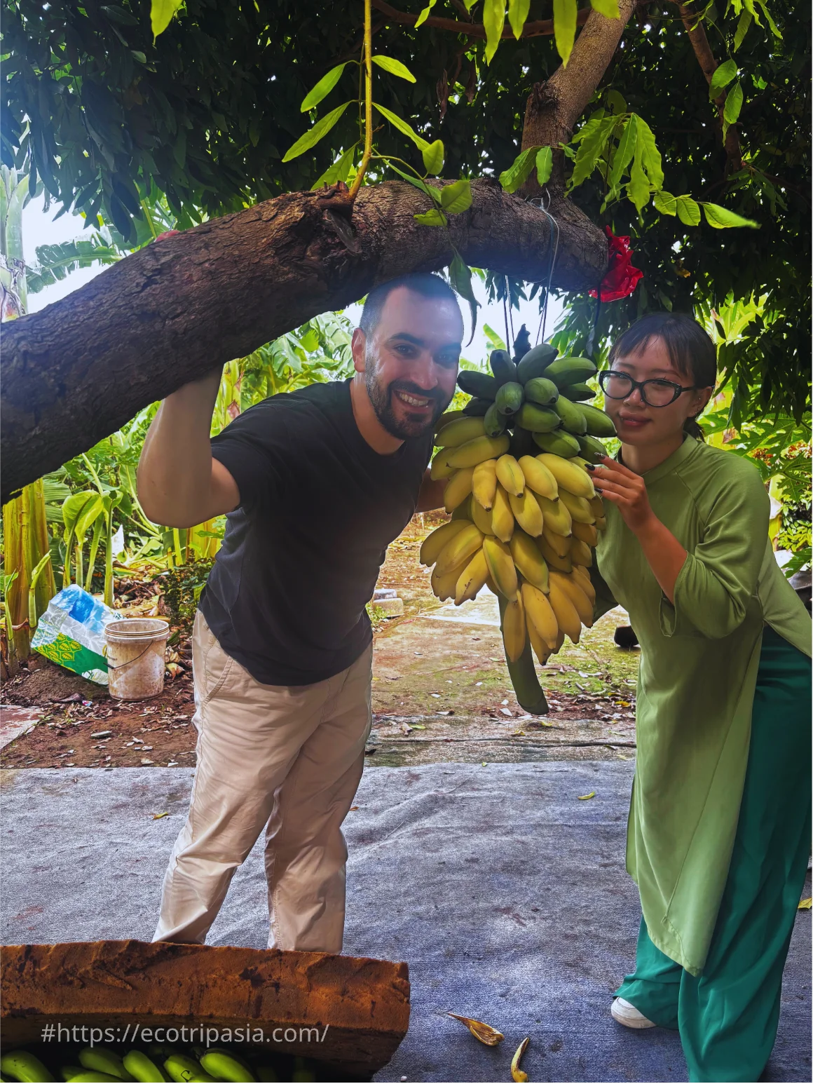 Local Farmers Working In The Fields — hanoi city tour with female riders by Eco Trip Asia