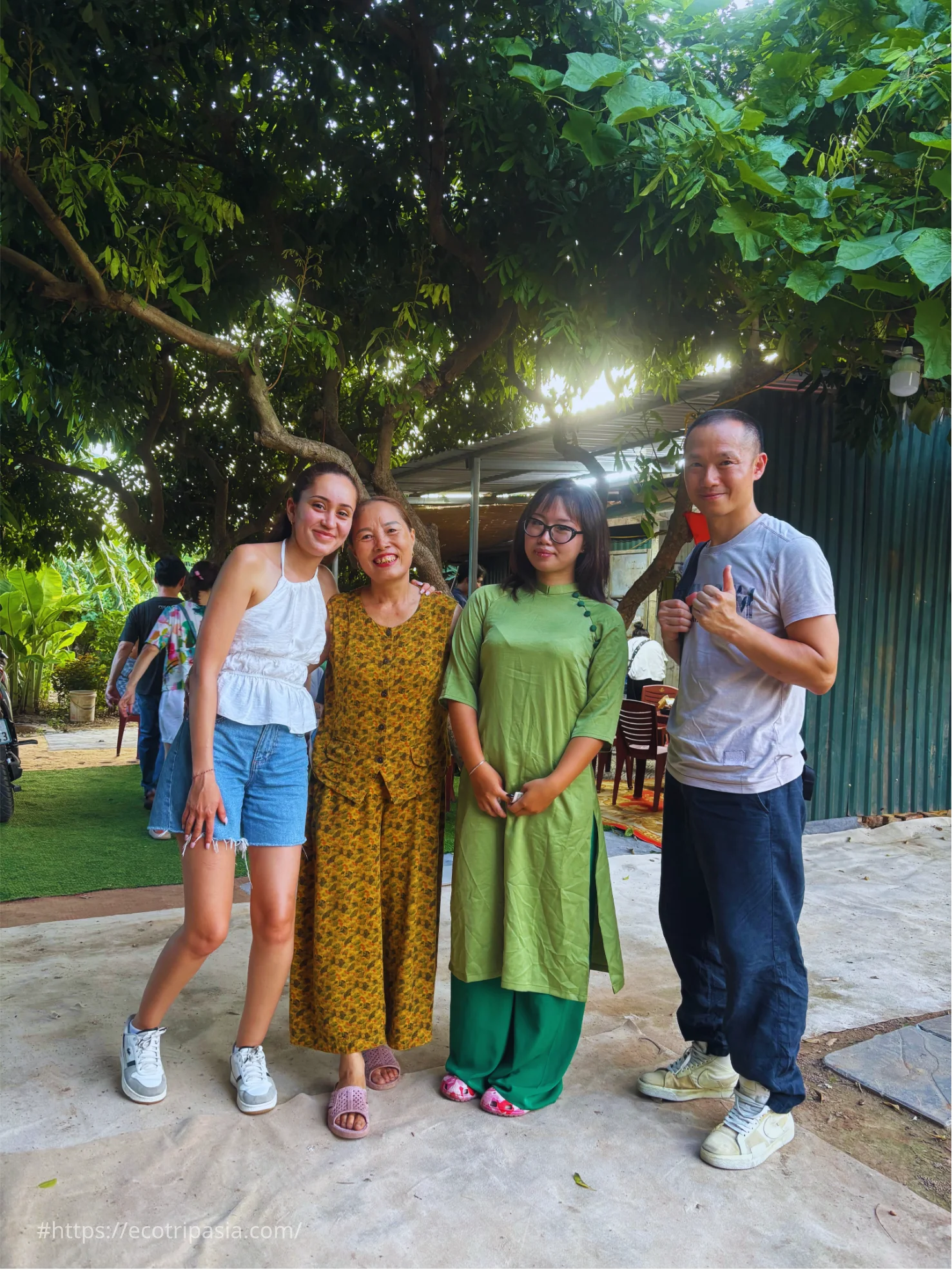 Red River Countryside – Banana Islan — hanoi street food tour with female riders by Eco Trip Asia